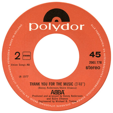 ABBA - Eagle / Thank You For The Music (7", Single) (Very Good Plus (VG+)) - Image 4