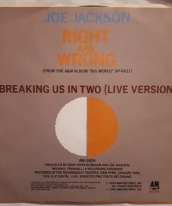Alternative view of Joe Jackson - Right And Wrong (7", Single) (Very Good Plus (VG+))