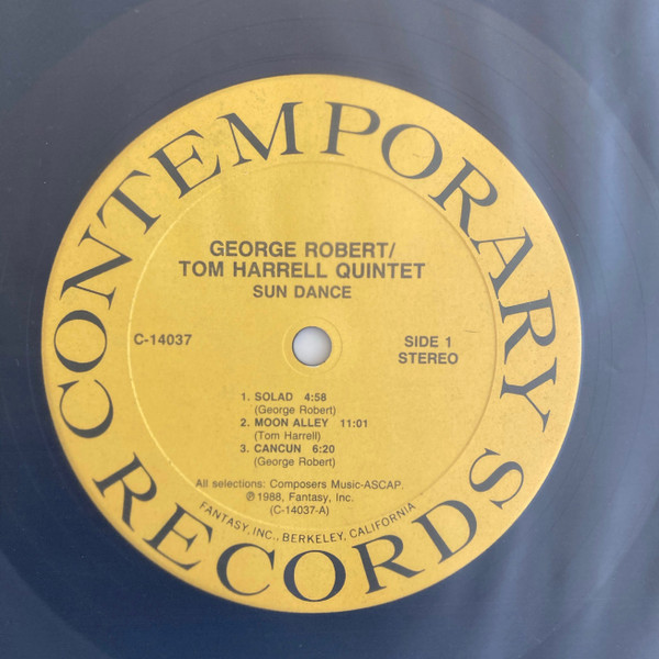 George Robert-Tom Harrell Quintet - Sun Dance (LP, Album) (Very Good Plus (VG+)) - Image 4