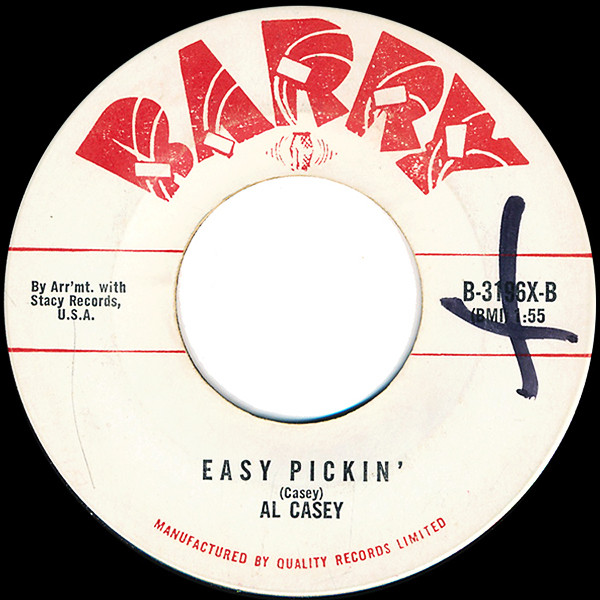 Al Casey (2) With The K-C-Ettes - Surfin' Hootenanny (7", Single) (Very Good (VG)) - Image 2