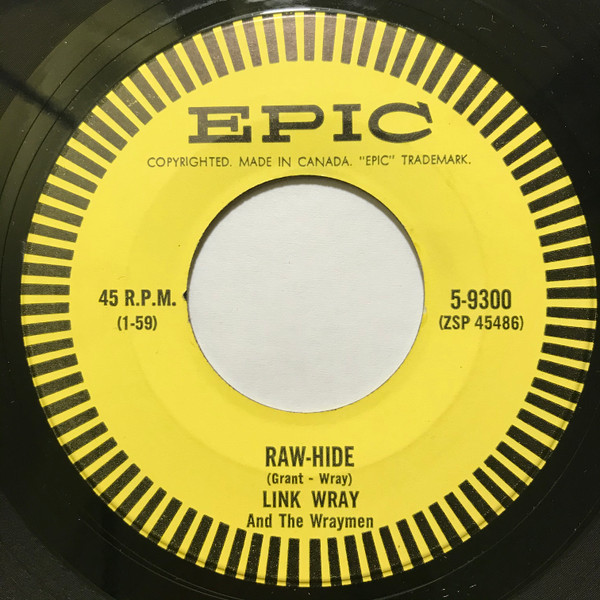 Link Wray And The Wraymen* - Dixie-Doodle / Raw-Hide (7", Single) (Very Good (VG)) - Image 2