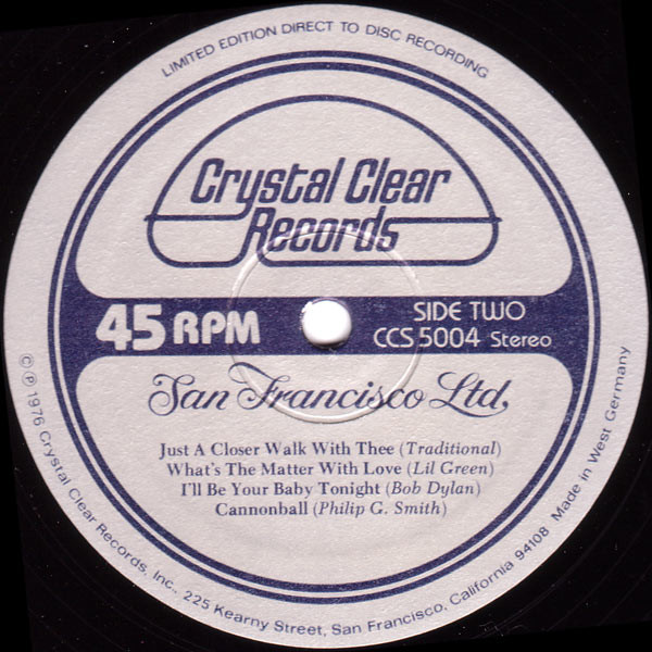 San Francisco Ltd. - San Francisco Ltd. (LP, EP, Ltd, Dir) (Mint (M)) - Image 3