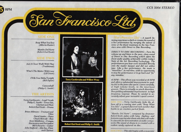 San Francisco Ltd. - San Francisco Ltd. (LP, EP, Ltd, Dir) (Mint (M)) - Image 4