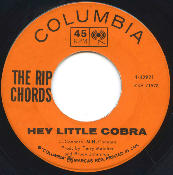 The Rip Chords - Hey Little Cobra / The Queen (7") (Very Good Plus (VG+))