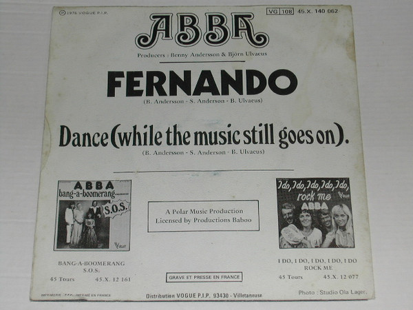 ABBA - Fernando (7", Single, RE) (Very Good Plus (VG+)) - Image 2