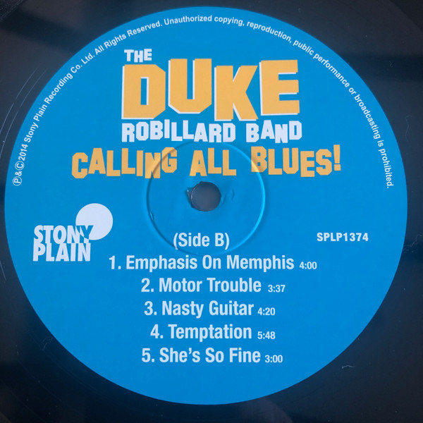 The Duke Robillard Band - Calling All Blues (LP, Album, Ltd, Num, 180) (Near Mint (NM or M-)) - Image 5
