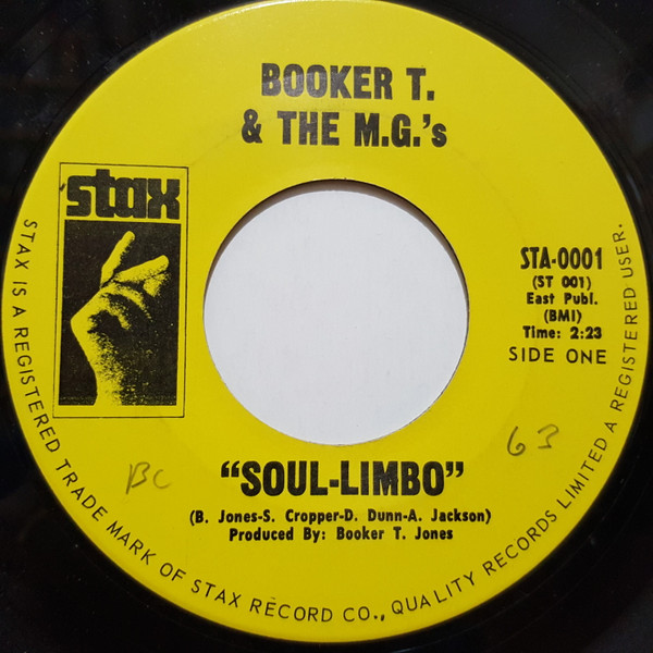 Booker T. & The M.G.'s* - Soul-Limbo (7", Single) (Very Good Plus (VG+))