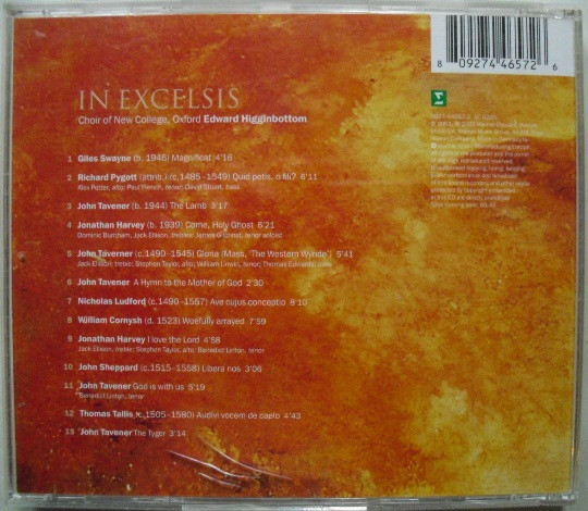 The New College Oxford Choir, Edward Higginbottom - In Excelsis (CD, Album) (Near Mint (NM or M-)) - Image 5