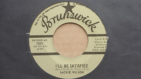 Jackie Wilson - I'll Be Satisfied / Ask (7", Single, RE, Sty) (Very Good (VG))