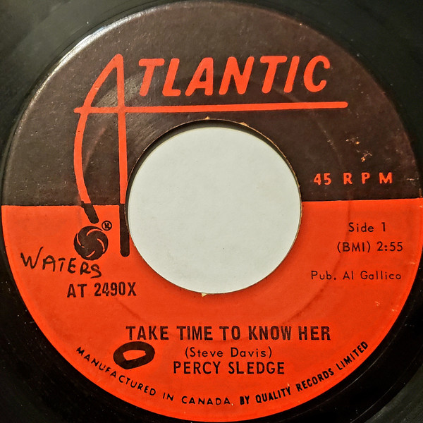 Percy Sledge - Take Time To Know Her / It's All Wrong But It's Alright (7", Single) (Very Good (VG))