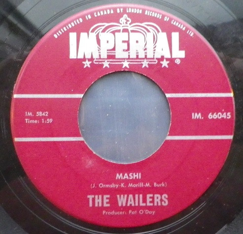The Wailers (2) - Mashi / On The Rocks (7", Single) (Very Good (VG))