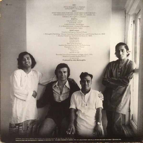 Shakti (2) - Shakti With John McLaughlin (LP, Album) (Very Good Plus (VG+)) - Image 2