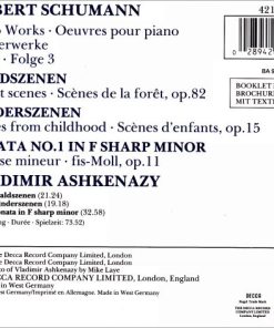 Alternative view of Schumann* - Vladimir Ashkenazy - Piano Works Vol. 3: Waldszenen / Kinderszenen / Sonata No.1 In F Sharp Minor (CD, Album) (Near Mint (NM or M-))
