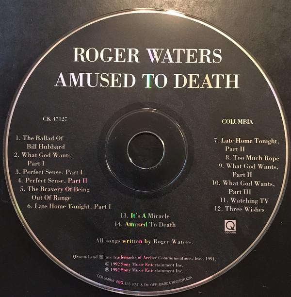 Roger Waters - Amused To Death (CD, Album) (Near Mint (NM or M-)) - Image 4