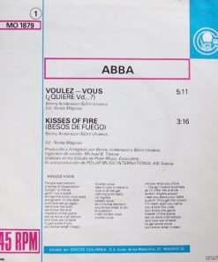 Alternative view of ABBA - Voulez-Vous / Kisses Of Fire (7", Single) (Very Good (VG))