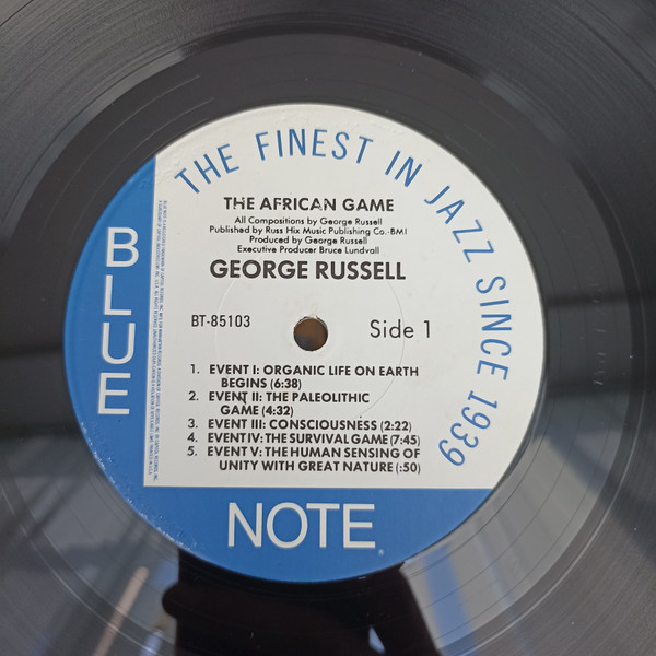 George Russell & The Living Time Orchestra - The African Game (LP, Album) (Very Good Plus (VG+)) - Image 3