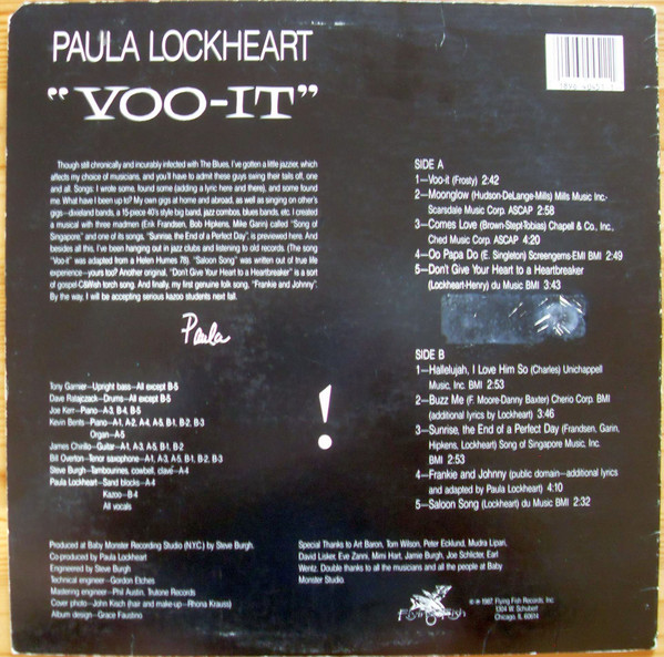 Paula Lockheart - Voo-it (LP, Album) (Near Mint (NM or M-)) - Image 2