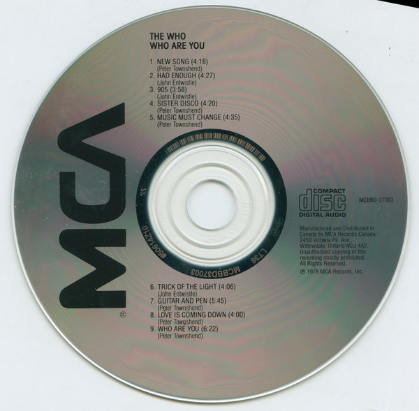 The Who - Who Are You (CD, Album, RE) (Mint (M)) - Image 3