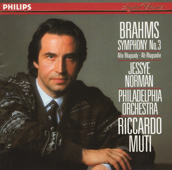 Brahms*, Jessye Norman, Philadelphia Orchestra*, Riccardo Muti - Symphony No. 3 / Alto Rhapsody (CD) (Near Mint (NM or M-))