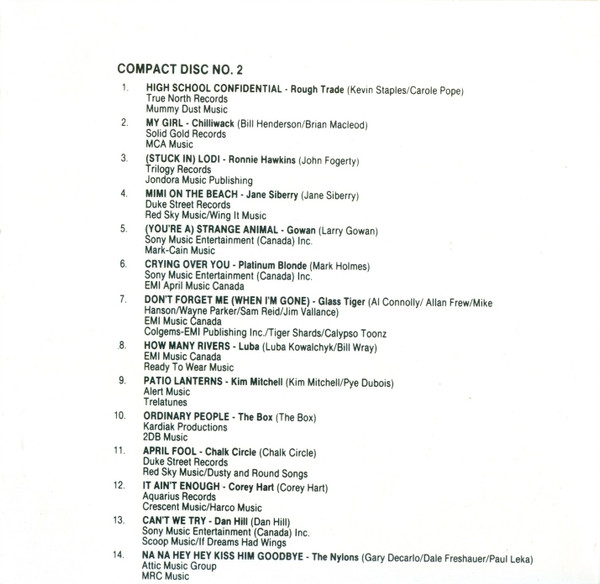 Various - The Best Of Canadian Rock (2xCD, Comp, Club) (Near Mint (NM or M-)) - Image 3