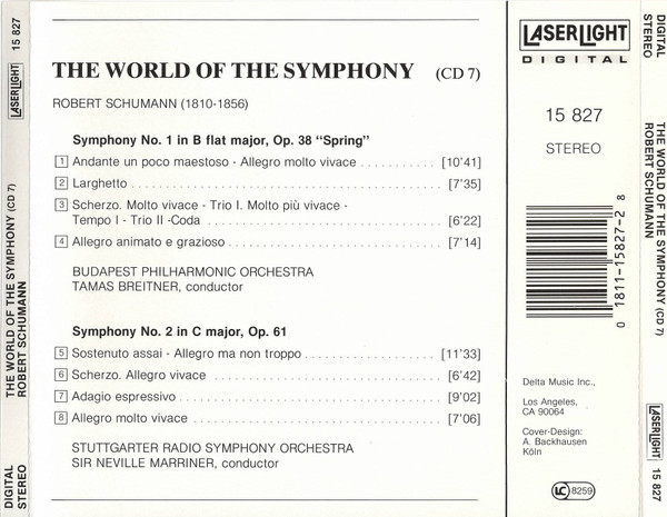 Schumann* - The World Of The Symphony Vol. 7 (CD, Comp) (Near Mint (NM or M-)) - Image 2