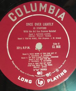 Jo Stafford With The Art Van Damme Quintet - Once Over Lightly (LP, Album, Mono) (Very Good Plus (VG+)) - Image 4