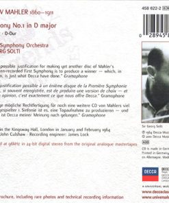 Alternative view of Mahler*, London Symphony Orchestra, Solti* - Symphony No.1 (CD, RE, RM) (Near Mint (NM or M-))