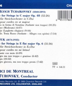 Alternative view of Tchaikovsky* / Suk* - I Musici De Montreal*, Yuli Turovsky - Serenade For Strings Op. 48 / Serenade For Strings Op. 6 (CD) (Near Mint (NM or M-))