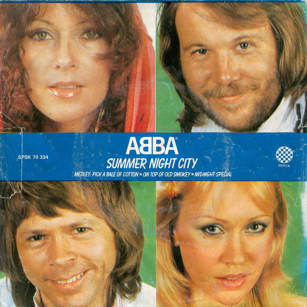 ABBA - Summer Night City (7", Single) (Very Good (VG))