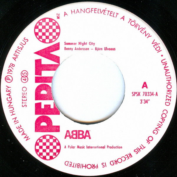 ABBA - Summer Night City (7", Single) (Very Good (VG)) - Image 3