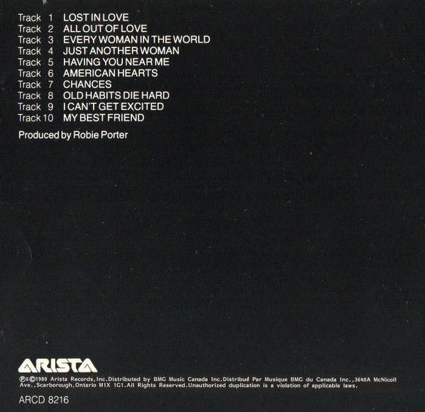 Air Supply - Lost In Love (CD, Album) (Near Mint (NM or M-)) - Image 2
