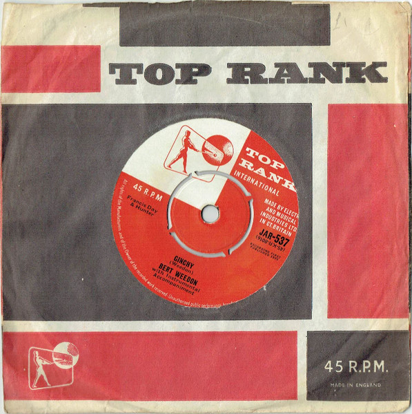 Bert Weedon - Ginchy (7") (Very Good (VG)) - Image 3