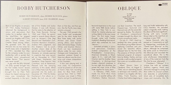 Bobby Hutcherson - Oblique (CD, Album, RE, RM) (Mint (M)) - Image 4