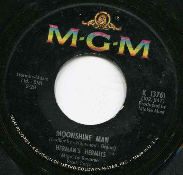 Herman's Hermits - Don't Go Out Into The Rain (You're Going To Melt) (7", Single) (Very Good (VG)) - Image 2