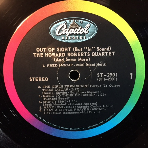 The Howard Roberts Quartet - Out Of Sight (But "In" Sound) (LP, Album) (Near Mint (NM or M-)) - Image 3