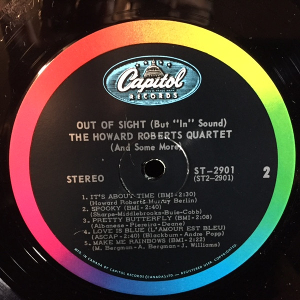 The Howard Roberts Quartet - Out Of Sight (But "In" Sound) (LP, Album) (Near Mint (NM or M-)) - Image 4