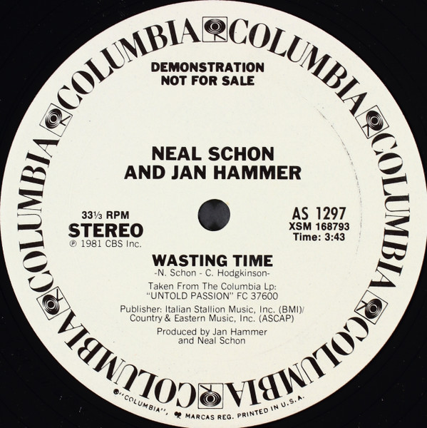 Neal Schon And Jan Hammer* - Special Advance Selections From The Album Untold Passion (12", Promo) (Very Good Plus (VG+)) - Image 3