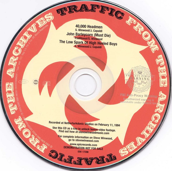 Traffic - From The Archives (CD, EP, Promo, Car) (Near Mint (NM or M-)) - Image 3