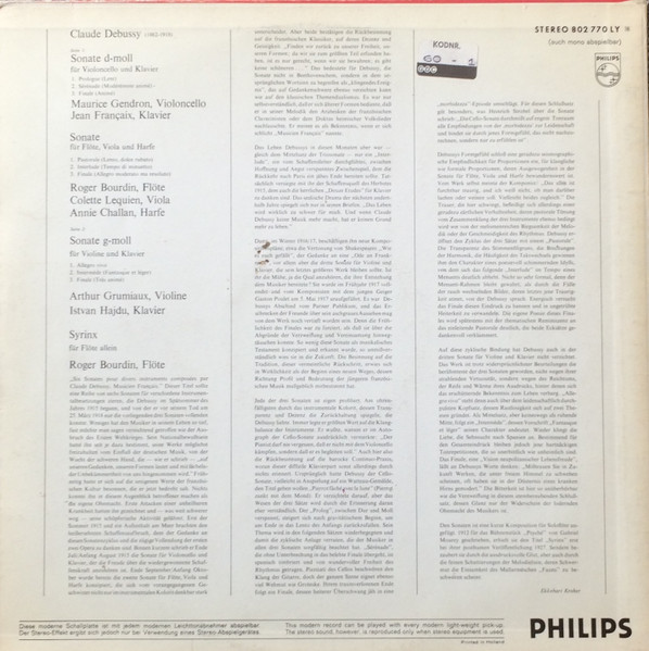 Debussy*, Arthur Grumiaux, Maurice Gendron, Roger Bourdin-2