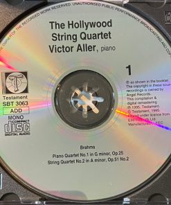 Brahms*, Schumann* / The Hollywood String Quartet, Victor Aller-2