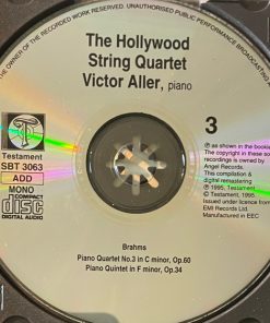 Brahms*, Schumann* / The Hollywood String Quartet, Victor Aller-4