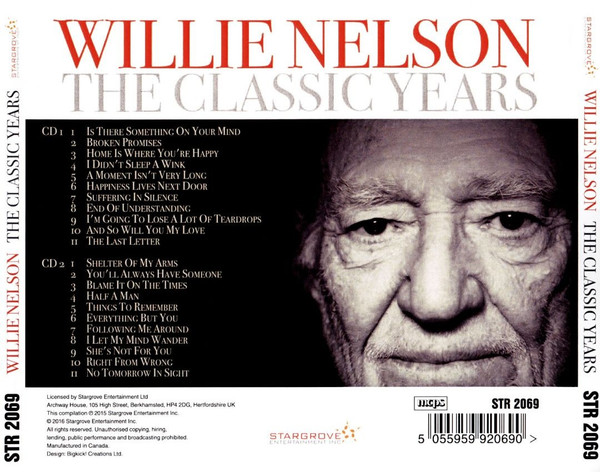 Willie Nelson - The Classic Years (2xCD, Comp) (Mint (M)) - Image 2