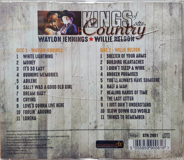 Waylon Jennings ★ Willie Nelson - Kings Of Country (2xCD, Comp) (Mint (M)) - Image 2