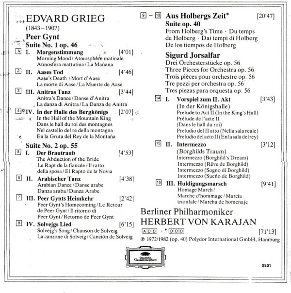 Edvard Grieg - Berliner Philharmoniker, Herbert von Karajan-3
