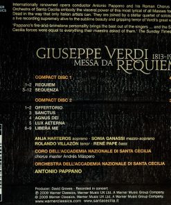 Alternative view of Verdi*, Anja Harteros, Sonia Ganassi, Rolando Villazón, René Pape, Orchestra* E Coro Dell'Accademia Nazionale di Santa Cecilia*, Antonio Pappano - Messa Da Requiem (2xCD, Album, RE, RP) (Near Mint (NM or M-))