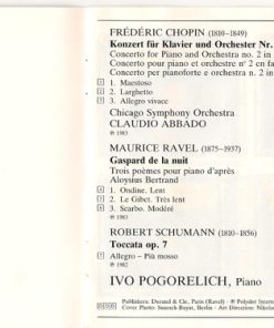 Ivo Pogorelich, Chopin* ‧ Ravel* ‧ Schumann*-2