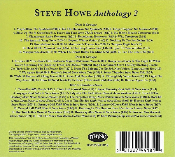 Steve Howe - Anthology 2 (Groups & Collaborations) (3xCD, Comp, RM) (Near Mint (NM or M-)) - Image 2