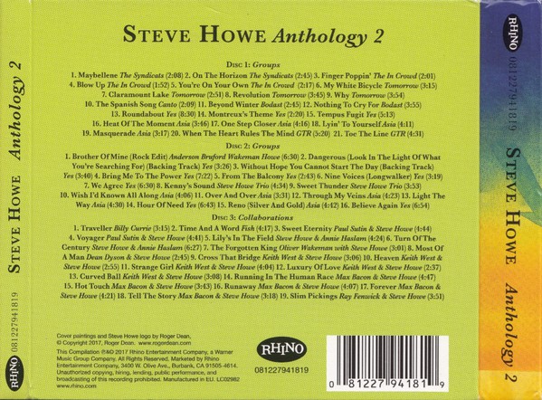 Steve Howe - Anthology 2 (Groups & Collaborations) (3xCD, Comp, RM) (Near Mint (NM or M-)) - Image 4