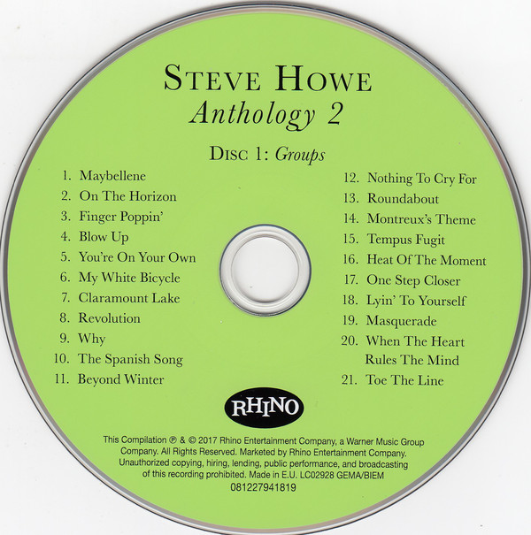 Steve Howe - Anthology 2 (Groups & Collaborations) (3xCD, Comp, RM) (Near Mint (NM or M-)) - Image 5