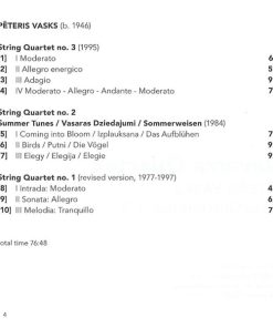 Navarra String Quartet, Pēteris Vasks-3